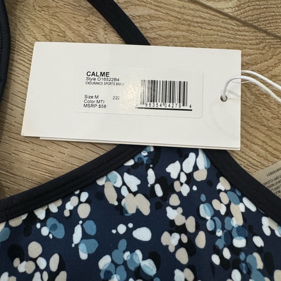 NWT JOHNNY WAS CALME Floral Print Sports Bra - Picture 2 of 6